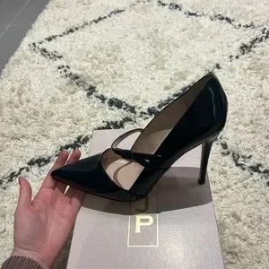Sarah Jessica Parker Nirvana Mary Jane heel 70 pointed Patent leather  black
